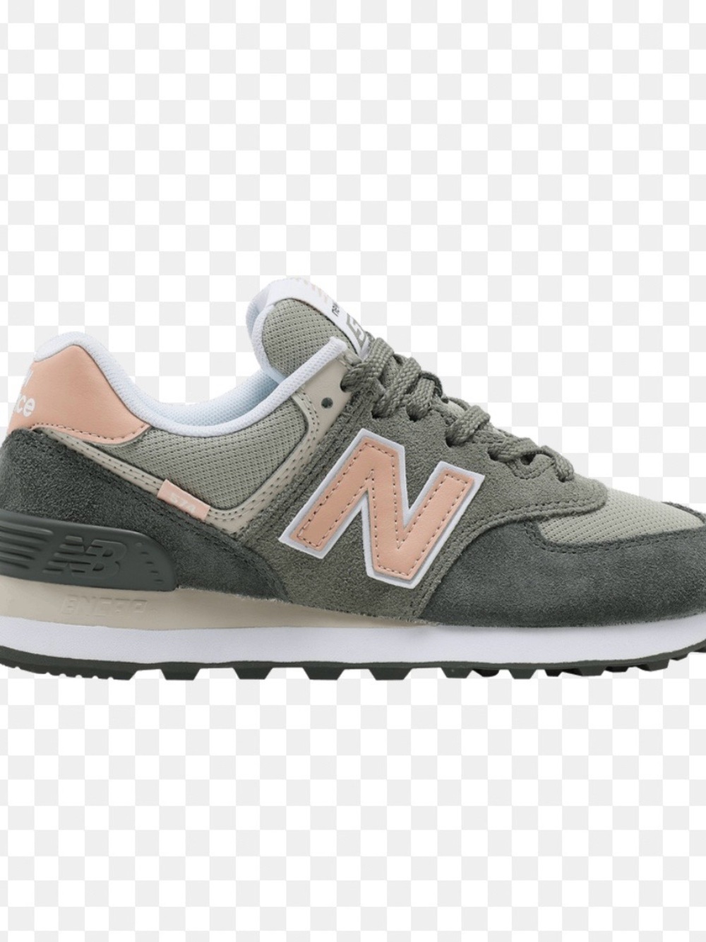 New Balance Women's Sneaker in Olive Green and Blush